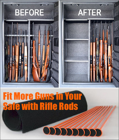 Rifle Rod Gun Safe Storage Solutions